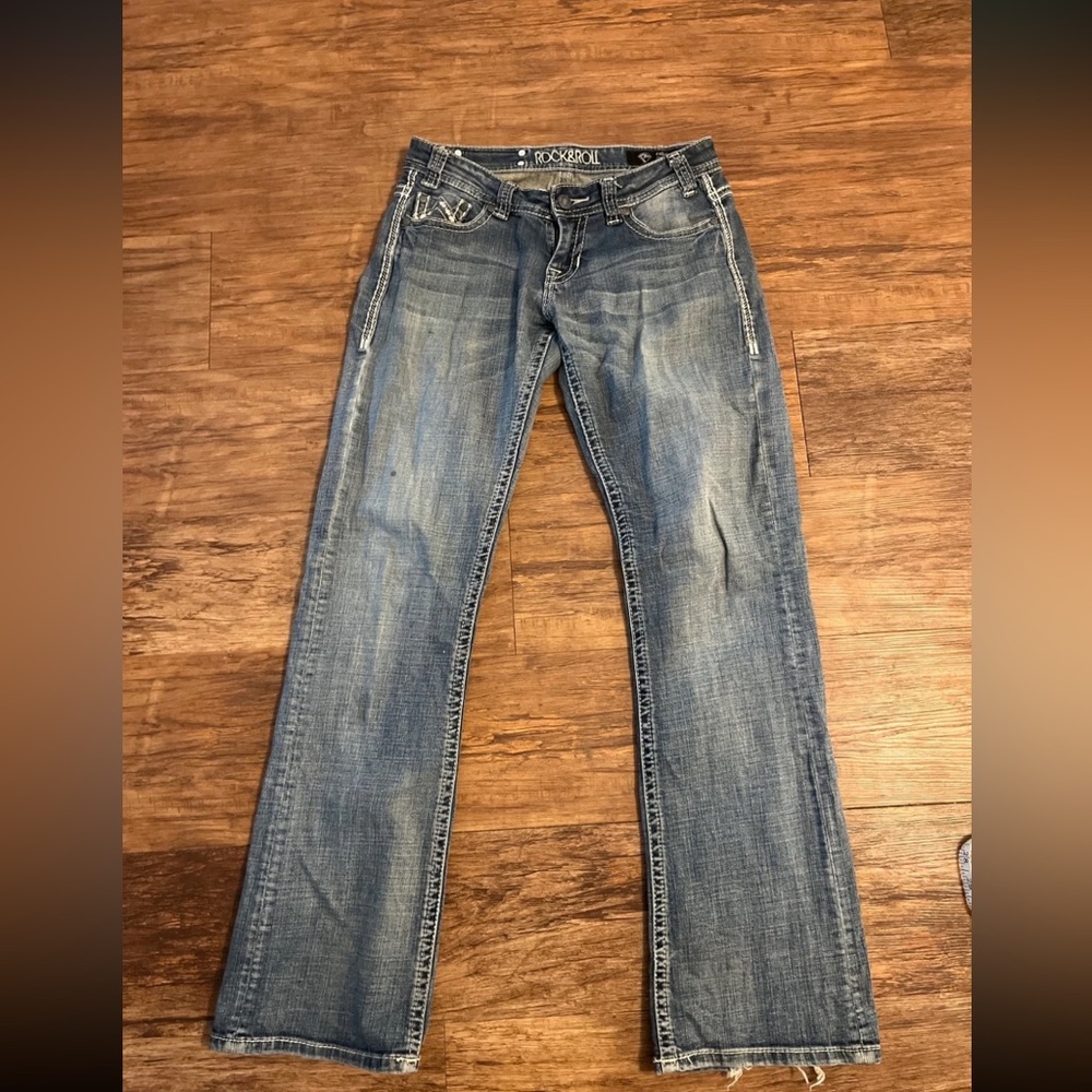 Rock & Roll  Light Wash Straight Jeans